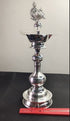 Pure Silver Peacock Lamp pair 565gm - By Mahita Collections
